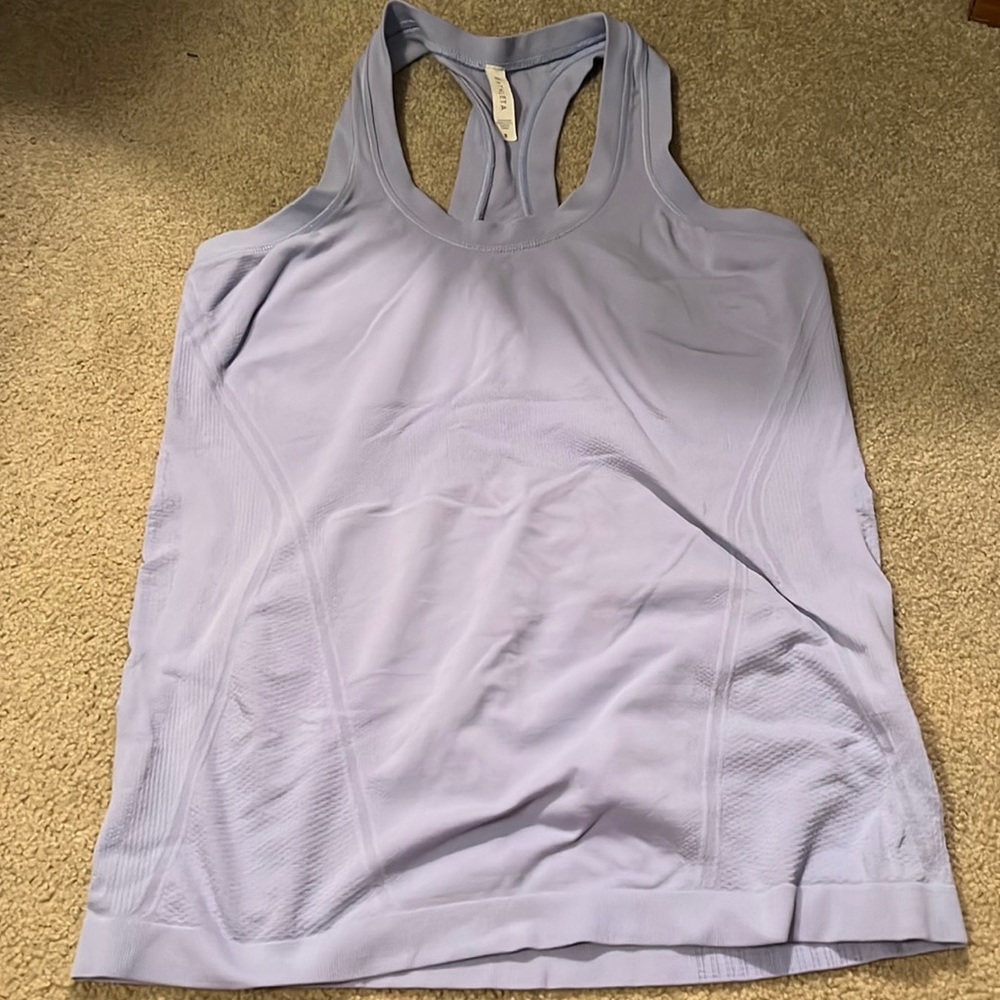 Athleta momentum seamless racerback lilac tank top